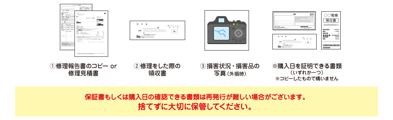 ご請求に必要になる書類データ